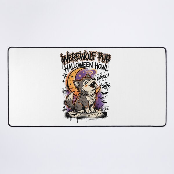 Item preview, Werewolf Pup Halloween Howl 2026 Graffiti Design Tee designed and sold by DarylWelsh2024.