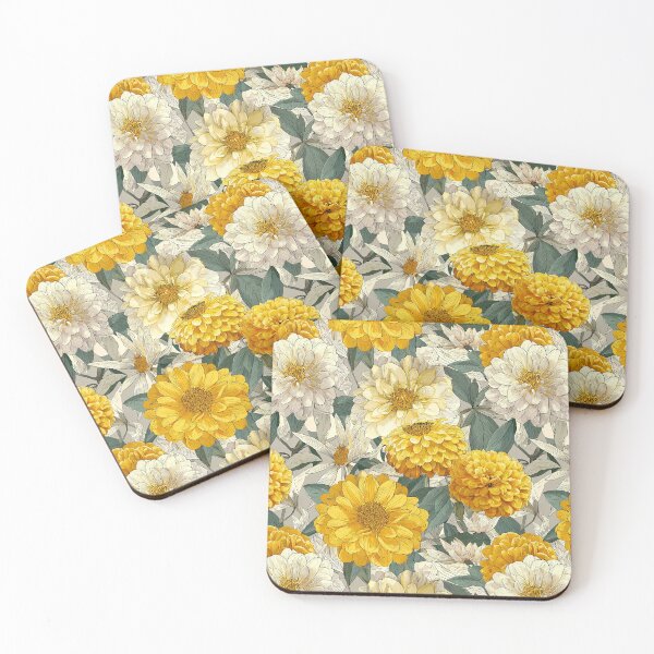 Item preview, Bold Zinnia Texture  - Botanical Garden Pattern - Anniversary Gifts designed and sold by RoyalStarsPatts.