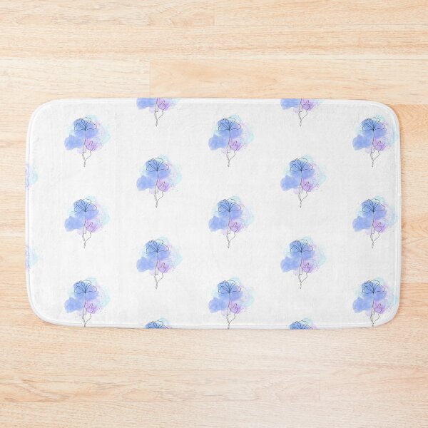 Item preview, Minimal Line Art Flower With Watercolor Splash designed and sold by AnamikaArtVibe.
