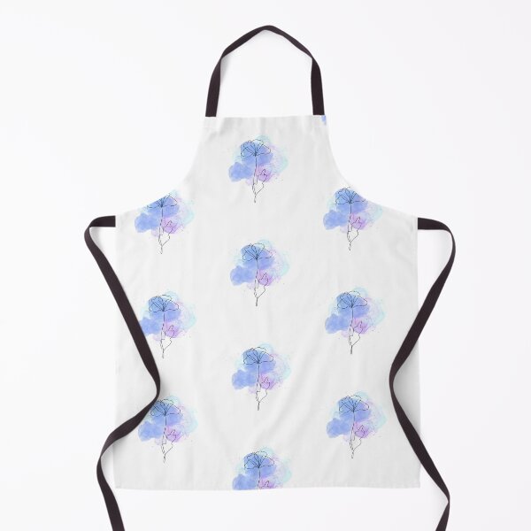 Item preview, Minimal Line Art Flower With Watercolor Splash designed and sold by AnamikaArtVibe.