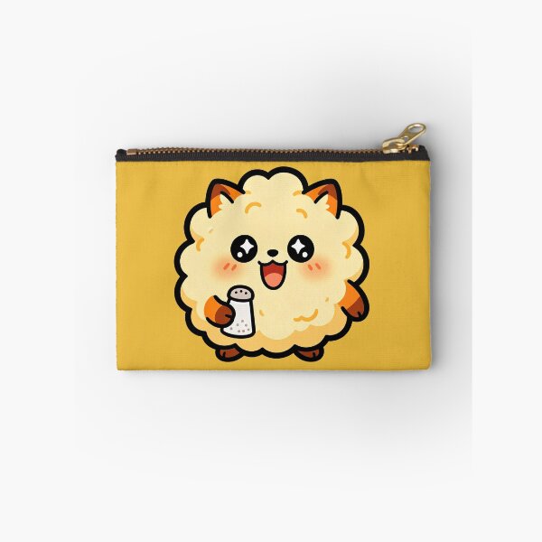 Item preview, Cute Fluffy Cat Holding Salt Shaker - Kawaii Seasoning Character designed and sold by Outlet Raloel.