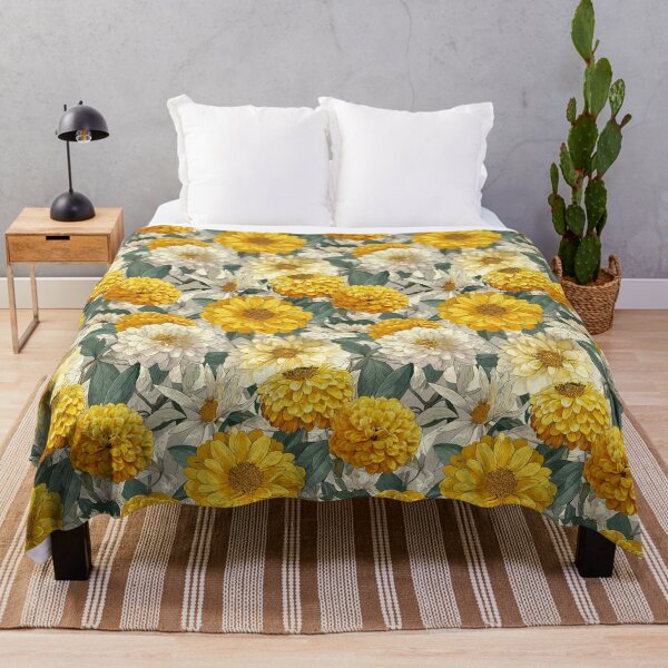 Item preview, Bold Zinnia Texture - Botanical Garden Pattern - Anniversary Gifts designed and sold by RoyalStarsPatts.