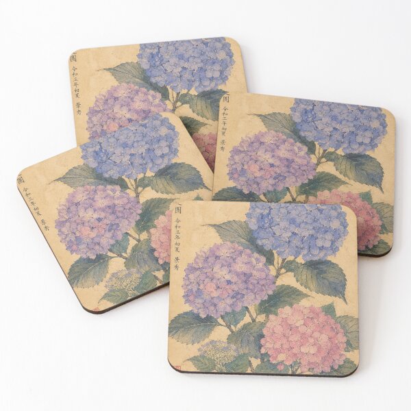 Item preview, Japanese Hydrangea Botanical Print designed and sold by zaveerequeen.