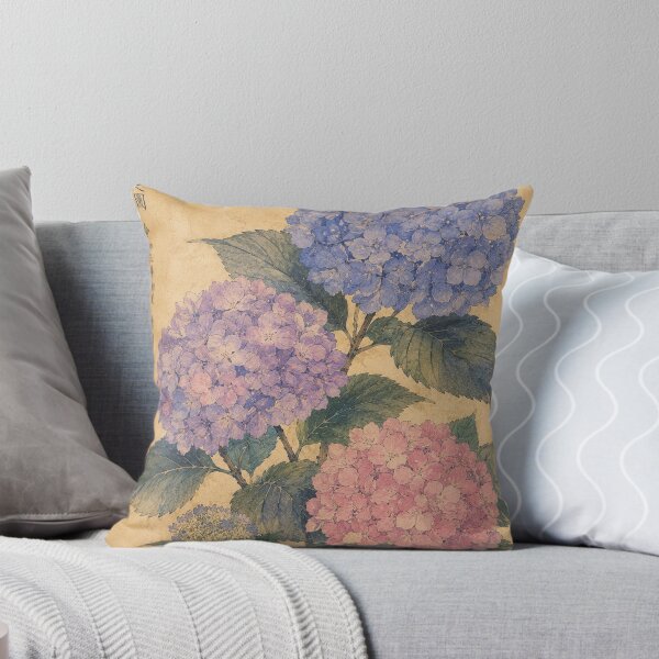 Item preview, Japanese Hydrangea Botanical Print designed and sold by zaveerequeen.