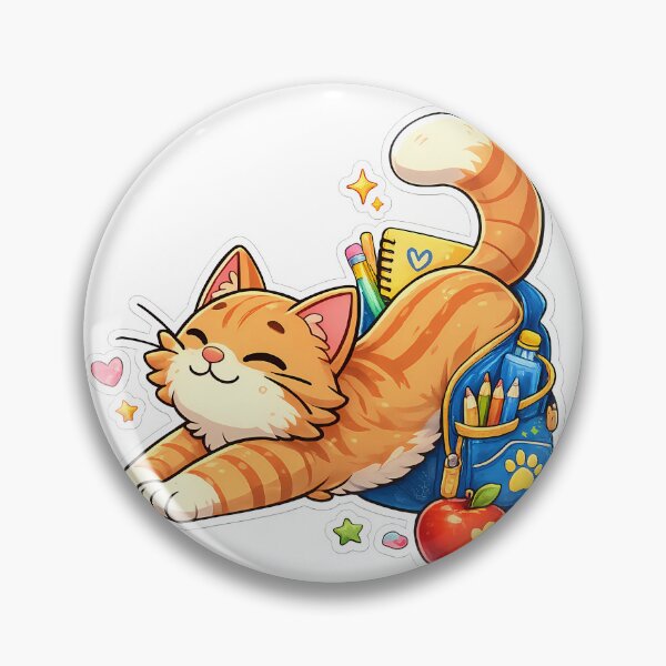 Item preview, Back to School Cat – Cute Orange Tabby Kitten School Spirit Design designed and sold by HoMya.