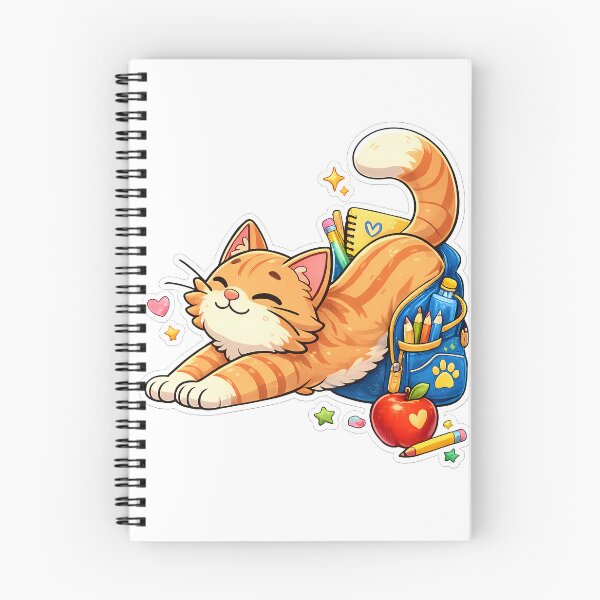 Item preview, Back to School Cat – Cute Orange Tabby Kitten School Spirit Design designed and sold by HoMya.