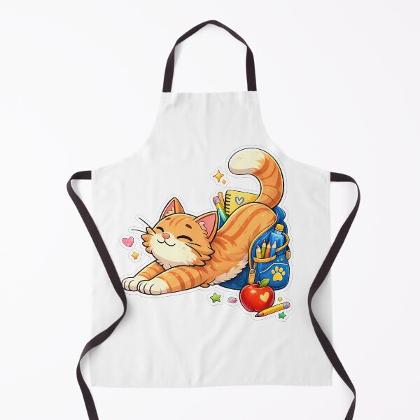 Item preview, Back to School Cat – Cute Orange Tabby Kitten School Spirit Design designed and sold by HoMya.