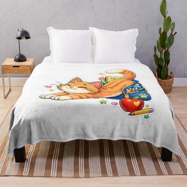 Item preview, Back to School Cat – Cute Orange Tabby Kitten School Spirit Design designed and sold by HoMya.