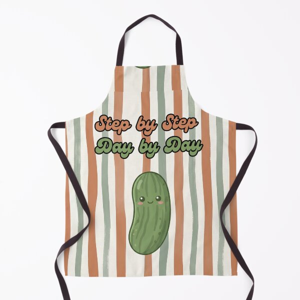 Item preview, Step by Step Day by Day Cute Pickle designed and sold by Basma Designs | Retro, Kawaii Shirts & Stickers.