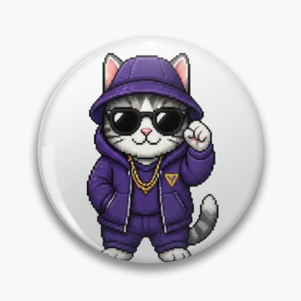 Item preview, Pixel Gangster Cat – Retro Street Cat designed and sold by Icareis-Studios.