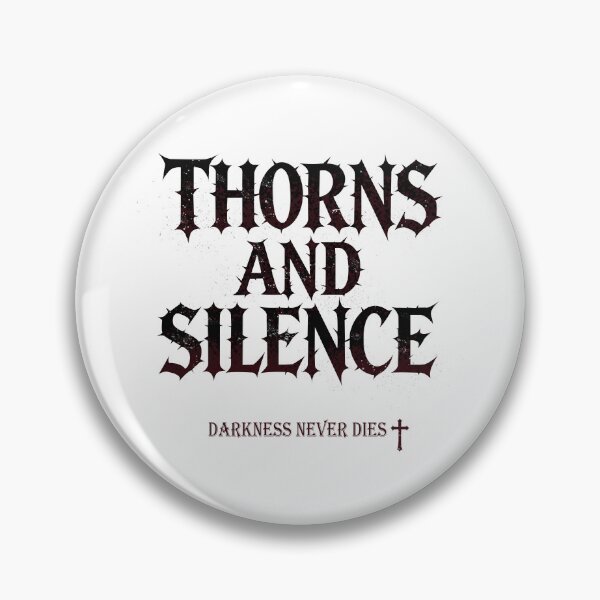 Item preview, THORNS AND SILENCE Bold Gothic Text Tee designed and sold by SugarCore.