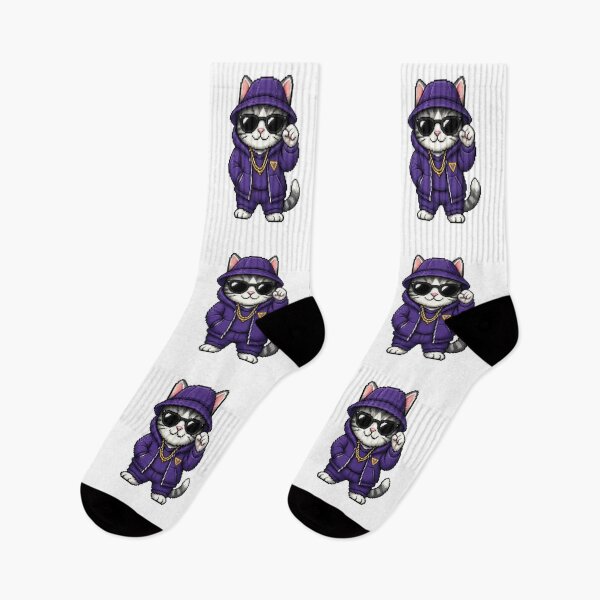Item preview, Pixel Gangster Cat – Retro Street Cat designed and sold by Icareis-Studios.