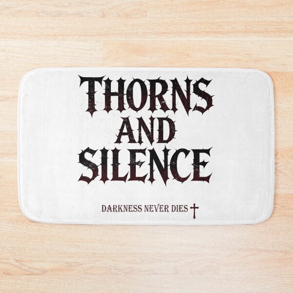 Item preview, THORNS AND SILENCE Bold Gothic Text Tee designed and sold by SugarCore.