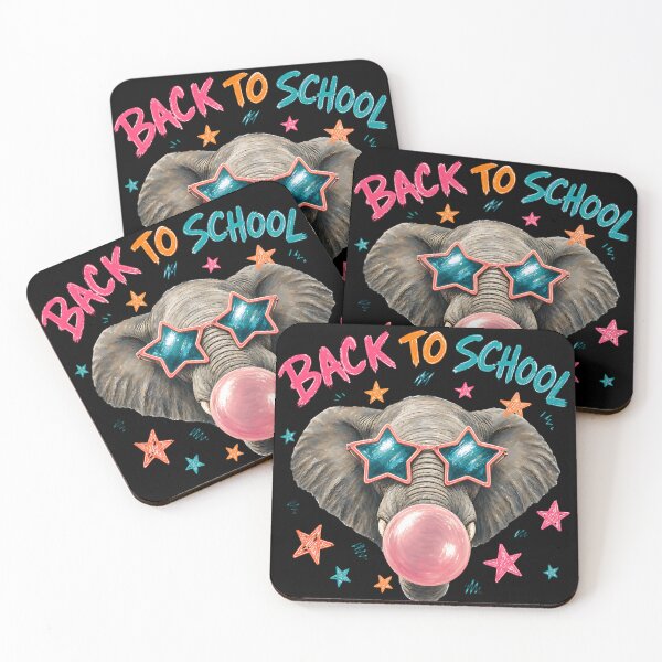Item preview, Back to School Elephant Bubble Gum Star Glasses  designed and sold by MOCH- ART.