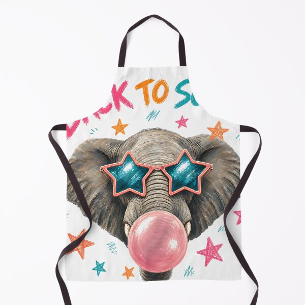 Item preview, Back to School Elephant Bubble Gum Star Glasses designed and sold by MOCH- ART.