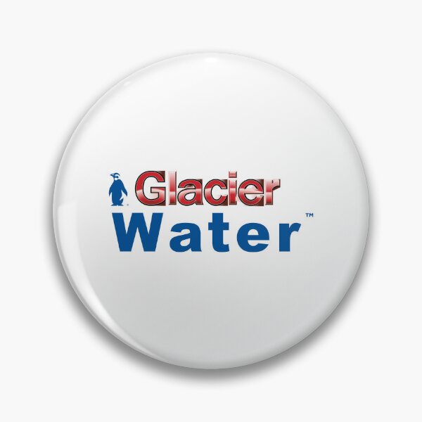 Item preview, Glacier Water Blue Penguin Metallic Logo designed and sold by gengyut.