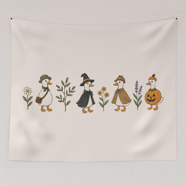 Item preview, Halloween Goose, Cute Fall, Pumpkin Witch Ghost Goose, Fall Animal Pullover, Funny Gift designed and sold by Quiajia.