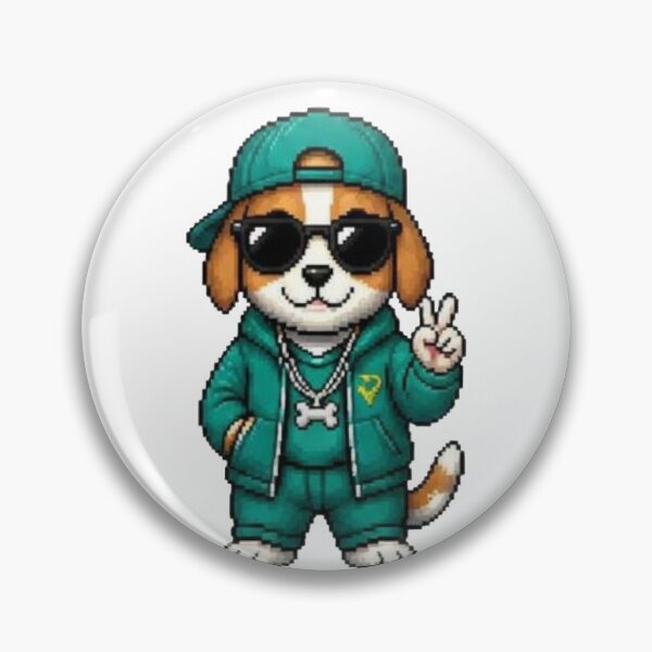 Item preview, Pixel Gangster Dog – Retro Street Pup designed and sold by Icareis-Studios.
