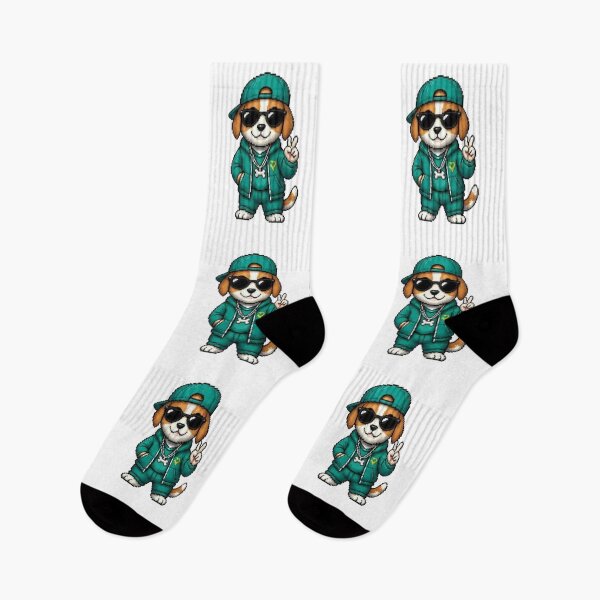 Item preview, Pixel Gangster Dog – Retro Street Pup designed and sold by Icareis-Studios.