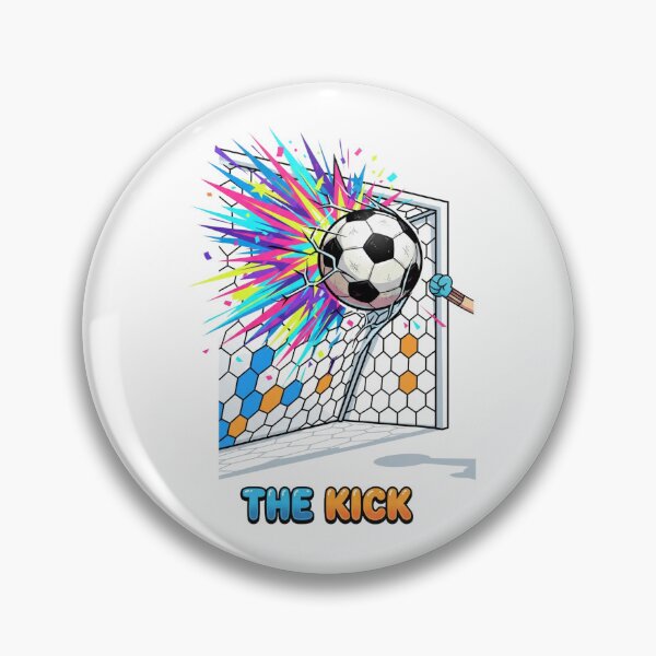 Item preview, The Kick Soccer Goal Explosion Cartoon Art designed and sold by annaarthk.