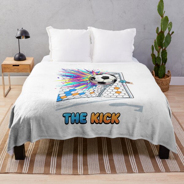 Item preview, The Kick Soccer Goal Explosion Cartoon Art designed and sold by annaarthk.