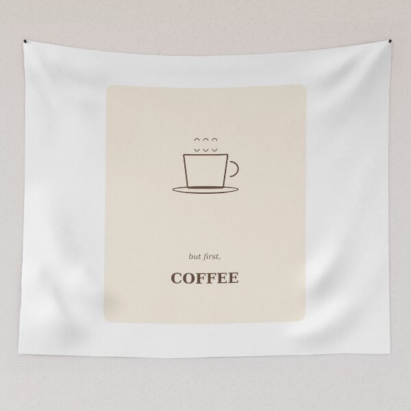 Item preview, But First Coffee Minimalist Line Art designed and sold by kd2010.