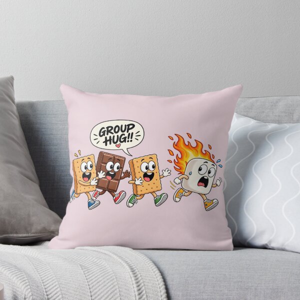 Item preview, Funny Smores Group Hug Camping Shirt Design | Campfire Marshmallow Cartoon Art designed and sold by tarzbol.