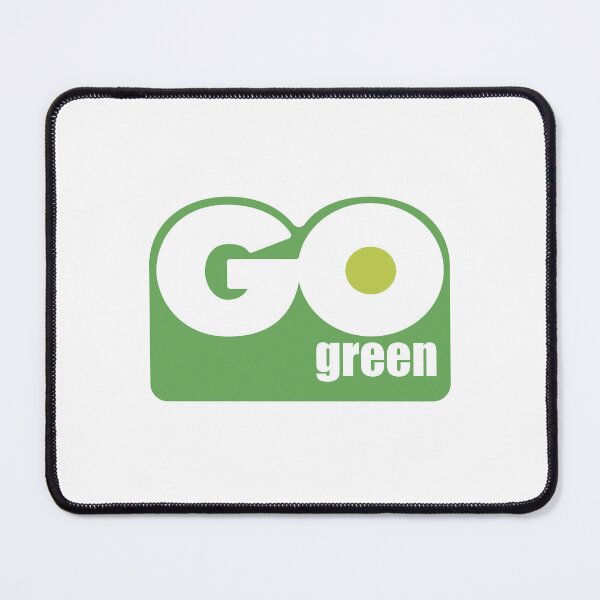 Item preview, Go Green Eco Friendly Bold Green White Logo designed and sold by gengyut.