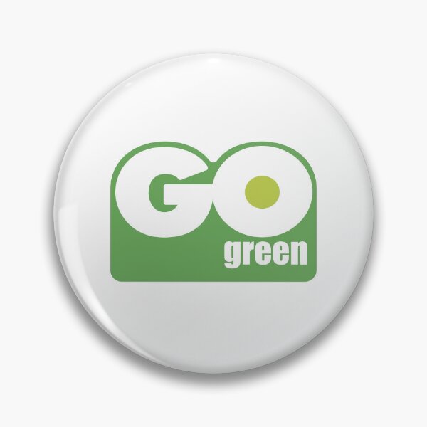 Item preview, Go Green Eco Friendly Bold Green White Logo designed and sold by gengyut.