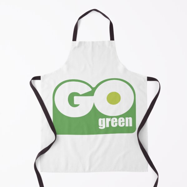 Item preview, Go Green Eco Friendly Bold Green White Logo designed and sold by gengyut.