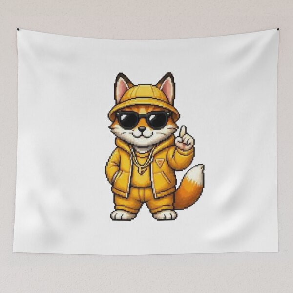 Item preview, Pixel Gangster Fox – Retro Street Fox designed and sold by Icareis-Studios.