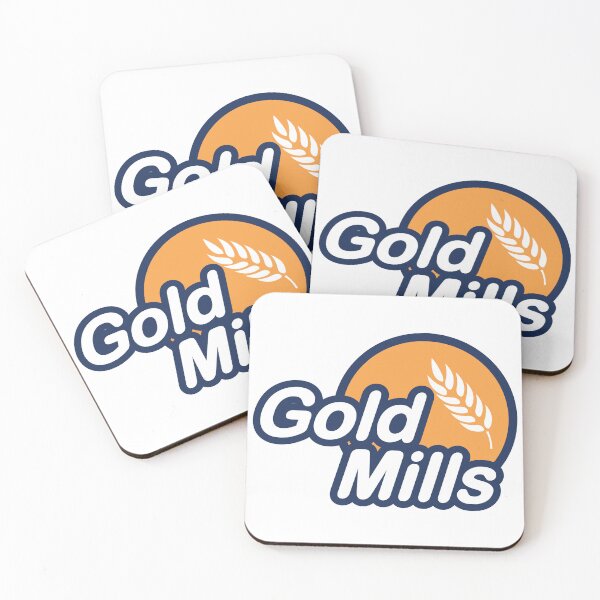Item preview, Gold Mills Wheat Stalk Blue and Orange Logo designed and sold by gengyut.