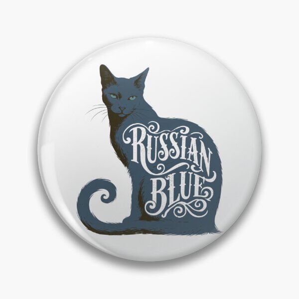 Item preview, Russian Blue Cat Word Art | Typography Cat Silhouette Design designed and sold by AyfuDesigns.