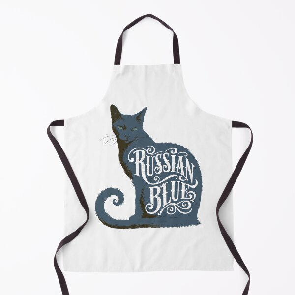 Item preview, Russian Blue Cat Word Art | Typography Cat Silhouette Design designed and sold by AyfuDesigns.