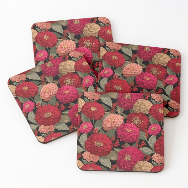 Item preview, Classic Zinnia Texture - Flower Bouquet Pattern - Anniversary Gifts For Him designed and sold by RoyalStarsPatts.