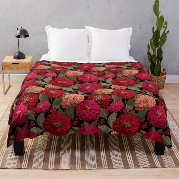 Item preview, Classic Zinnia Texture - Flower Bouquet Pattern - Anniversary Gifts For Him designed and sold by RoyalStarsPatts.