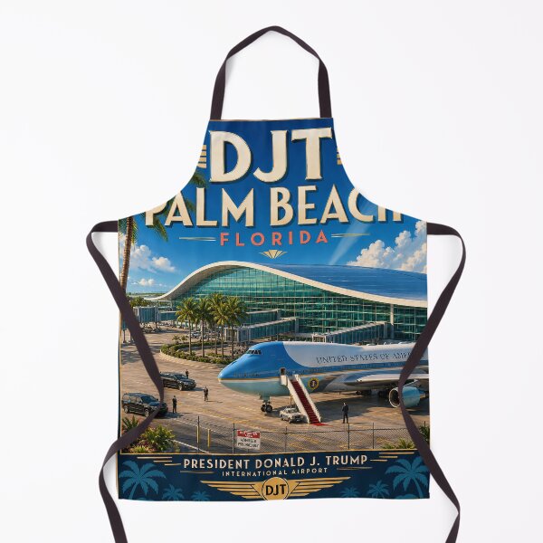 Item preview, DJT President Donald J. Trump International Airport – Palm Beach Art Deco Travel designed and sold by RetroAviation.