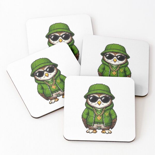 Item preview, Pixel Gangster Owl – Retro Street Owl designed and sold by Icareis-Studios.