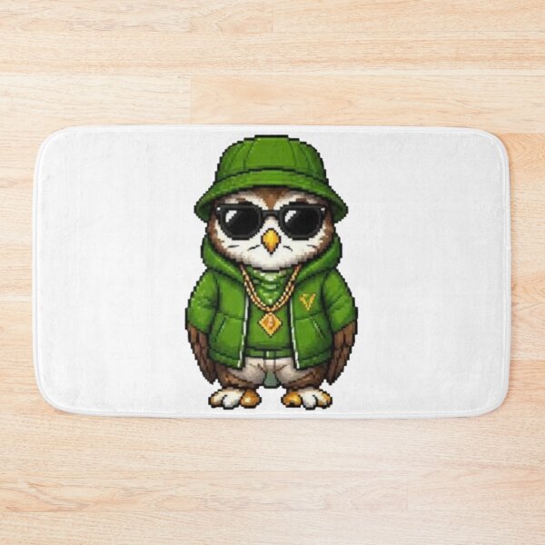 Item preview, Pixel Gangster Owl – Retro Street Owl designed and sold by Icareis-Studios.