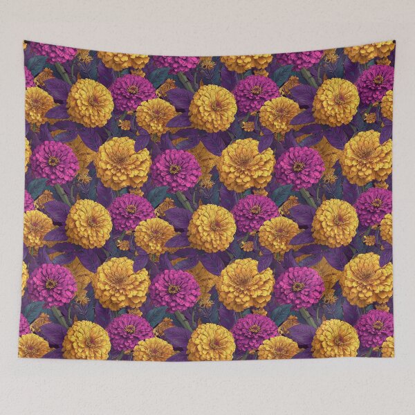 Item preview, Cute Zinnia  - Botanical Garden Pattern - Anniversary Gifts For Husband designed and sold by RoyalStarsPatts.