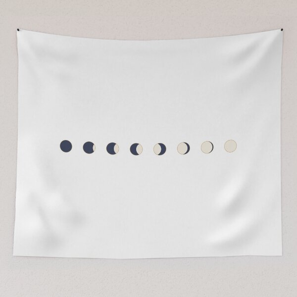 Item preview, Navy Gold Moon Phases Illustration designed and sold by kd2010.