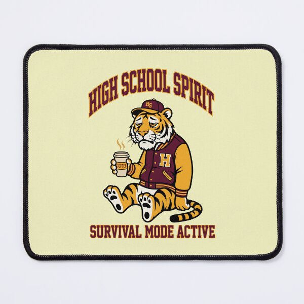 Item preview, Tired Tiger High School Spirit - Tired Teacher Back To School Humor designed and sold by SplashTastic.