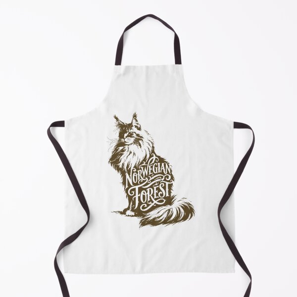 Item preview, Norwegian Forest Cat Word Art | Typography Cat Silhouette Design designed and sold by AyfuDesigns.