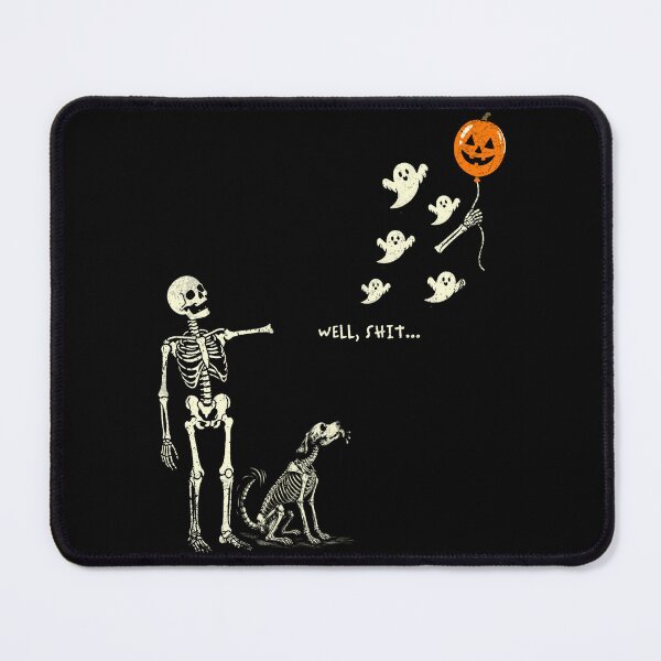 Item preview, Funny Skeleton Lost Arm Red Balloon Well Shit Dark Humor designed and sold by watanabeee.