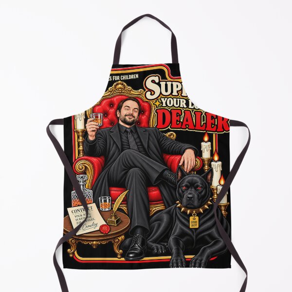 Item preview, Crowley Supernatural Support your Local Dealer SPN Lover Fandom designed and sold by SavannahCampbel.