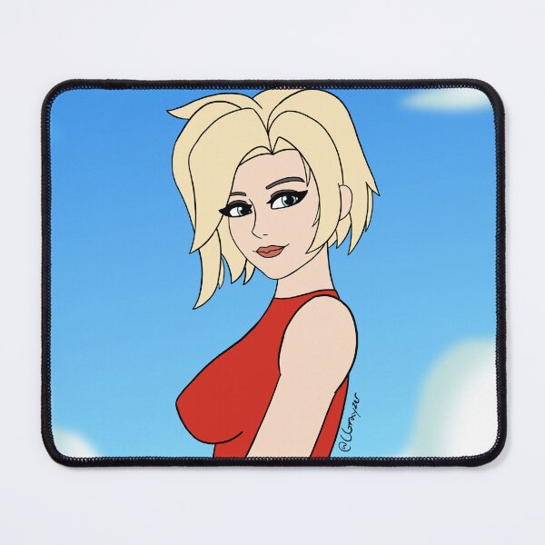 Item preview, Mercy Side Profile [Flat] designed and sold by CGrayzer-Art.