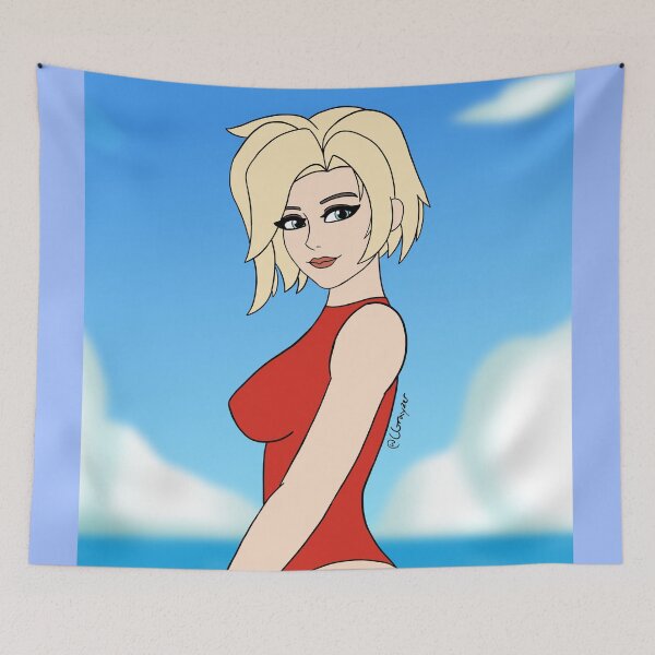 Item preview, Mercy Side Profile [Flat] designed and sold by CGrayzer-Art.