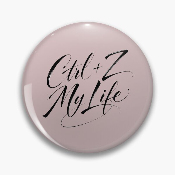 Item preview, Ctrl Z My Life - Funny Undo Shortcut Calligraphy Typography designed and sold by ManggaeJM.