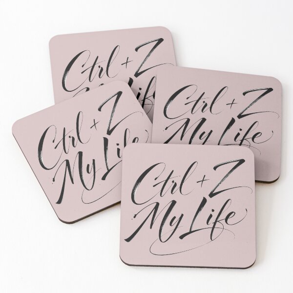 Item preview, Ctrl Z My Life - Funny Undo Shortcut Calligraphy Typography designed and sold by ManggaeJM.