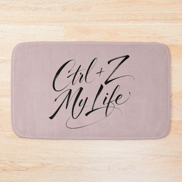 Item preview, Ctrl Z My Life - Funny Undo Shortcut Calligraphy Typography designed and sold by ManggaeJM.